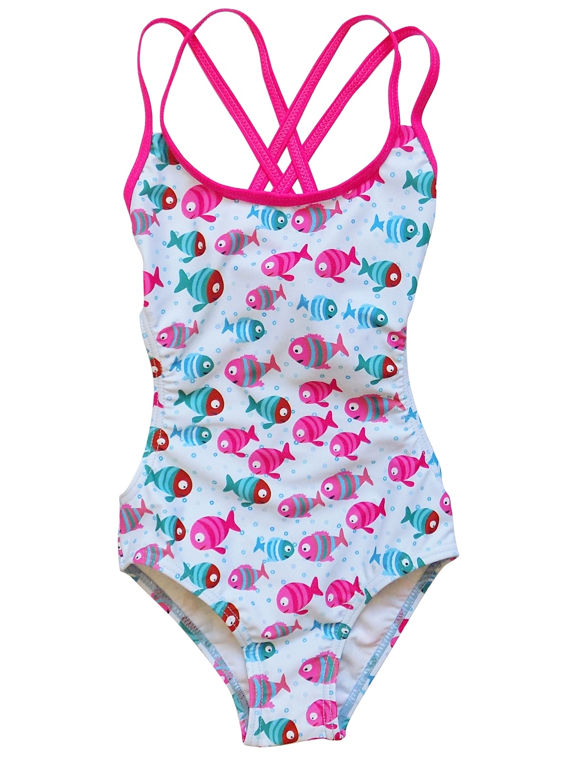 So Sydney - So Sydney Swim Girls' One Piece Cut Out Adjustable Back Tie ...