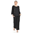 thumbnail image 5 of Set de lino con botones decorativos Roman Fashion /Juvenil, 0230 (Negro) negro CH, 5 of 5