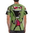 thumbnail image 2 of Invader Zim Comedy Show T-Shirt for Men Novelty 3D Pritneted Casual Short Sleeve Tees Shirt Summer Street T Shirt Top, 2 of 7