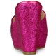 thumbnail image 3 of Brillo Plataforma Sin cordones Tacones cuña Sandalias Rosa caliente 27cm, 3 of 6