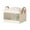 Beige BGL, variant on Gecau Storage Containers with Lids Divided Space Saver Bag Travel Office Underbed Storage Solid Travel Organizer Bags Water-Resistant for Blanket Comforters Clothing Sheet Toys 1PC