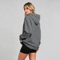 thumbnail image 3 of Hoodies for Women Casual Button Long Sleeve Hooded Sweatshirt Pullover Tops for Fall Winter 2026, 340, 3 of 5