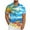 Blue, variant on Mens Palm Tree Hawaiian Shirts Slim Fit Button Down Dress Shirt Plus Size Short Sleeve Lapel Beach Tshirts Summer Tropical Vacation Shirts