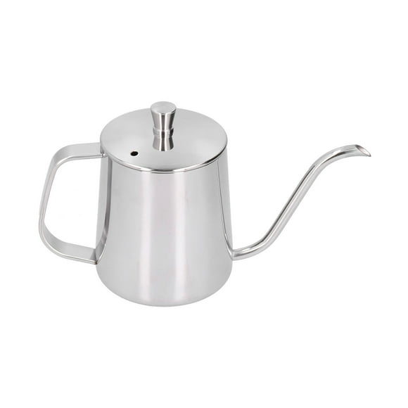 Tetera de Cuello de Cisne Con Termómetro, Boquilla de Cuello de Cisne Larga y Estrecha, Hervidor de Café de Acero inoxidable de Grado Alimioti