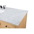 thumbnail image 6 of Elegant Decor Franklin 60" Aluminum MDF Single Bathroom Vanity in Natural Wood, 6 of 15