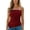 Red, variant on Women's Off Shoulder Ruffle Tube Top Stretch Camisole Summer Daily Red M