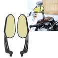 thumbnail image 1 of 1 Pair Motorcycle Mirrors, KIMISS Rotatable Bar End Rear View Mirrors ABS Metal Motorbike Side Mirror For CB1000R Shadow XL1000V Silver Wing, 1 of 8