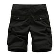 thumbnail image 2 of heyac Men Cargo Shorts Casual Wide Leg Casual Hiking Summer Shorts Plain Street Hop Trousers Loose&nbsp;fit Casual Cargo Pant with Multi Pockets, 2 of 3