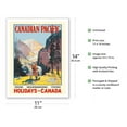 thumbnail image 2 of Holidays in Canada - Canadian Pacific - Vintage Railroad Travel Poster by Leonard Richmond c.1925 - Fine Art Matte Paper Print (Unframed) 11x14in, 2 of 4