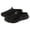Black, variant on Man's Knitting Platform Mules Sneakers Orthopedic Slip on Lightweight Breathable Wedge Slipper Backless Summer Outdoor Non Slip Walking Shoes Black Size 10