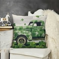 thumbnail image 2 of SHANXI St.Patrick's Day , Spring Decorative Pillow Case Decor for Sofa Couch (Green) 24x24in, 2 of 5