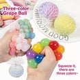 thumbnail image 5 of NWOKYZGH 1Pc Colorful Mesh Grape Stress Balls, Squeeze Color Change Fidget Toys for Stress Relief and Hand Exercise, 5 of 5