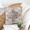 thumbnail image 3 of Boho Flying Carpet Throw Pillow Case Cover Ride Romantic Tribal Pattern Vintage Design Cotton Linen Throw Pillow Cases Cushion Cover Sofa Home Office Rectangle Pillowcovers 16x16 Inches, 3 of 6