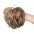 thumbnail image 4 of Chignons Postiche Extensions de Cheveux Synthétiques Chouchous Chignon Postiche pour Femmes Filles (Brun Rougeâtre Clair & Blond Doré Pâle Mèches -#77, Chignon Droit), 4 of 7