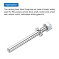 thumbnail image 4 of Uxcell Landing Gear Steel Axle 5/32 Inch Dia 1.7 Inch Length M4 Wheel Drive Shaft with Nuts for RC Airplane Pack of 12, 4 of 5