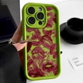 thumbnail image 3 of Funda de silicona líquida con labios rojos para iPhone 13, funda suave a prueba de golpes para iPhone 11, 12, 14, 15, 16 Pro Max, XS, X, XR, 7, 8 Plus, SE 2022, 3 of 5