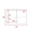 thumbnail image 3 of FM FURNITURE Abilene 7 Piece Garage Set Black Engineered Wood, 3 of 5