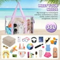 thumbnail image 5 of Clear Beach Tote Bag - Waterproof PVC Stadium Approved - Extra Large Transparent Bag for Pool, Concert, 5 of 7