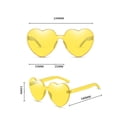 thumbnail image 2 of Gafas de sol elegantes con forma de corazón, gafas de sol para mujer con colores intensos y vibrantes para una amplia gama de aplicaciones, montura cómoda y atractiva con base de plástico, ideal para, 2 of 7