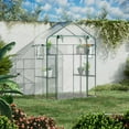 thumbnail image 2 of Outsunny Mini Serre, Serre de Marche avec 4 Tablettes, Porte à Enroulement, 2 of 10