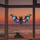 thumbnail image 3 of Colgante de ventana de acrílico con forma de murciélago | Adorno colgante para la decoración del hogar | Arte para ventanas de Halloween, 3 of 5