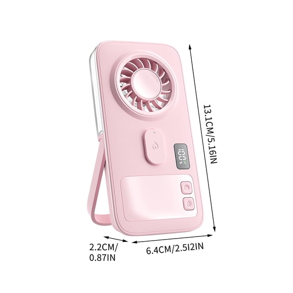 Handheld Spray Fan With Humidifier, USB Rechargeable Mini Misting Fan, 2000mAh Portable Cooling Fan, 4 Speed Personal Fan, Desktop Travel Fan, Quiet Pocket Cooling Device