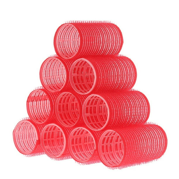 10Pcs/Set Plastic Hair Rollers Curlers Bangs SelfAdhesive Hair Volume