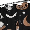 thumbnail image 3 of Vintage Halloween Pattern Shower Curtain 84"x72" ,Bathroom Decorative Shower Curtains Set with 12 Hooks,Modern Waterproof Washable Shower Curtain, 3 of 6