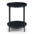 thumbnail image 4 of Simpli Home Simpli Home Monet Modern Industrial 17 inch Wide Metal Metal End Table in Black, 4 of 5