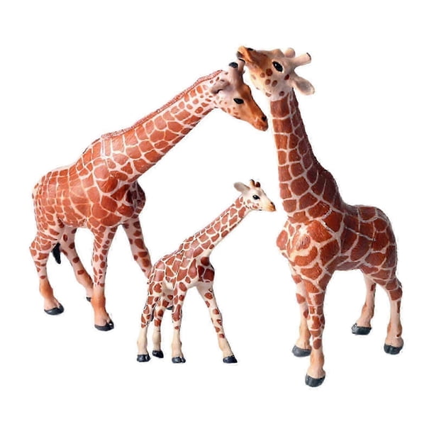 2025 3PCS Giraffe Animal Figurines Educational Toys for Kids, Inspire Imagination Creativity, Wild Animals Learning Playset