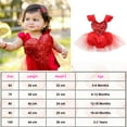 thumbnail image 7 of Newborn Infant Baby Girl Valentine's Day Outfits Sequins Sleeveless Romper Tulle Tutu Dress Bodysuit Jumpsuit, 7 of 7