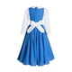 thumbnail image 4 of Disfraz de Bella para cosplay, vestido de sirvienta para niñas, princesa Bella de Halloween, vestido azul de Bella y la Bestia, disfraz de Bella azul, 4 of 4