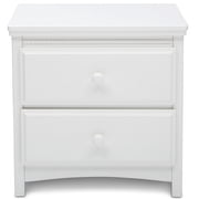 Delta Children Waverly Nightstand, Greenguard Gold Certified, Bianca White