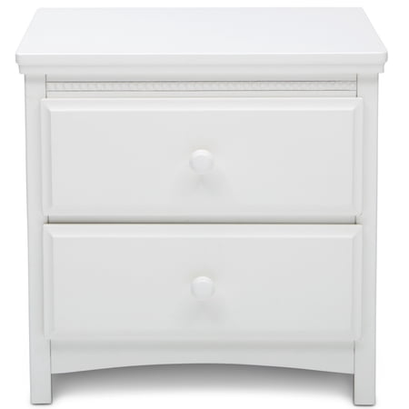 Delta Children Waverly Nightstand, Greenguard Gold Certified, Bianca White