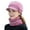 Dark Pink, variant on Fleece Lined Womens Beanie Hat, Winter Hat Scarf Mask Set,Women's Winter Hat, Middle-Aged and Old Warm Earmuff hat