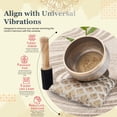 thumbnail image 2 of Ajuny Tibetan Singing Bowl Set - Shree Ganesha Carved Meditation Sound Chakra Brass Bowl for Yoga, Healing, Mindfulness and Prayer with Wooden Striker and Cushion 4 inch Golden, 2 of 7