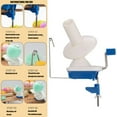 thumbnail image 2 of Wool Roller Winding Machine Yarn Winder Easy to Install Household Weaving Tool, 2 of 8