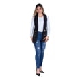 thumbnail image 4 of Chaleco Bléiser Mujer Frente Abierto Vestir Elegante Casual, 4 of 6