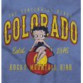 thumbnail image 2 of Colorado CO State Pride Betty Boop Women's Graphic T Shirt Tees Brisco Brands S, 2 of 6