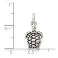 thumbnail image 5 of 925 Sterling Silver Antiqued Turtle Charm Pendant, 5 of 5