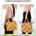 thumbnail image 4 of FORMRS Womens Corduroy Tote Bag Crossbody Shoulder Handbag with Pocket, Large Pink Stars, 4 of 7
