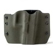 Outlaw Holsters: OD Green OWB Kydex Gun Holster for Glock 42 w/Crimson Trace Green, Right Handed.