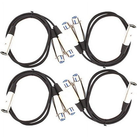 Seismic Audio SA-Y4.3, 3' Splitter Patch Cable 1 XLR Male to 2 XLR Female