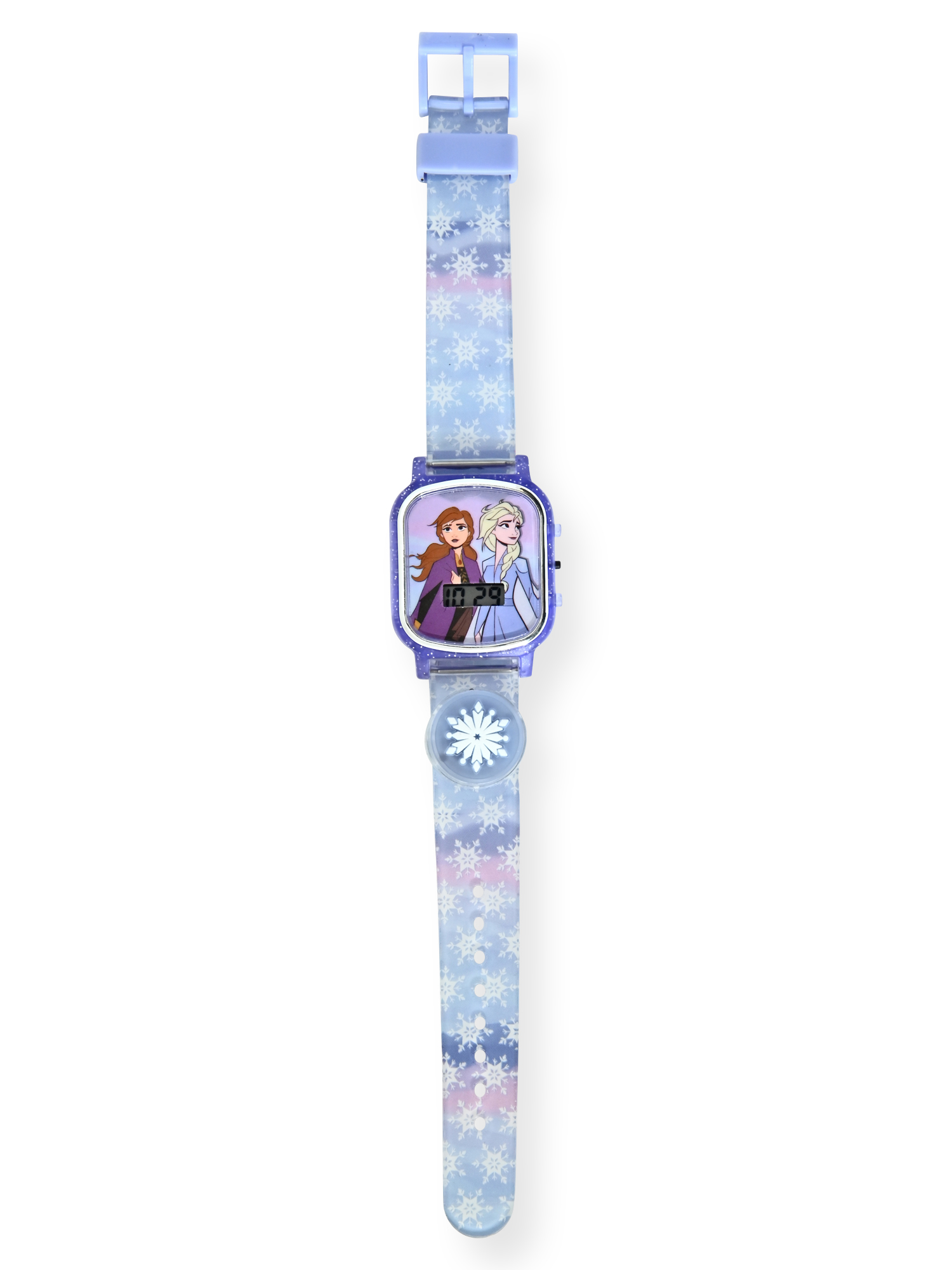 Disney Frozen Female Child LCD Watch with Flashing Lights on a Silicone Strap (FZN4954WM) - image 2 of 3