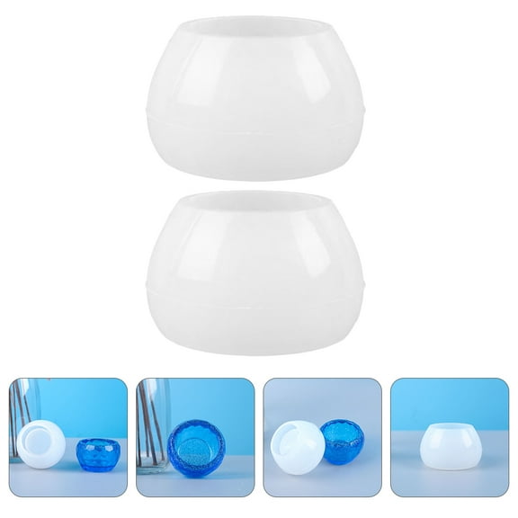 PBPBOX 2Pcs Handmade Silicone Mold Rhombus Bowl Shape for DIY Tableware Creation