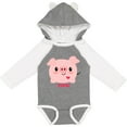 thumbnail image 3 of Inktastic Kawaii I Love Pigs Boys or Girls Long Sleeve Baby Bodysuit, 3 of 5