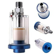MACHSWON 1/4" BSP Mini Air Filter Moisture Water Trap for Spray Paint Gun, Air Compressor, Pneumatic Tool