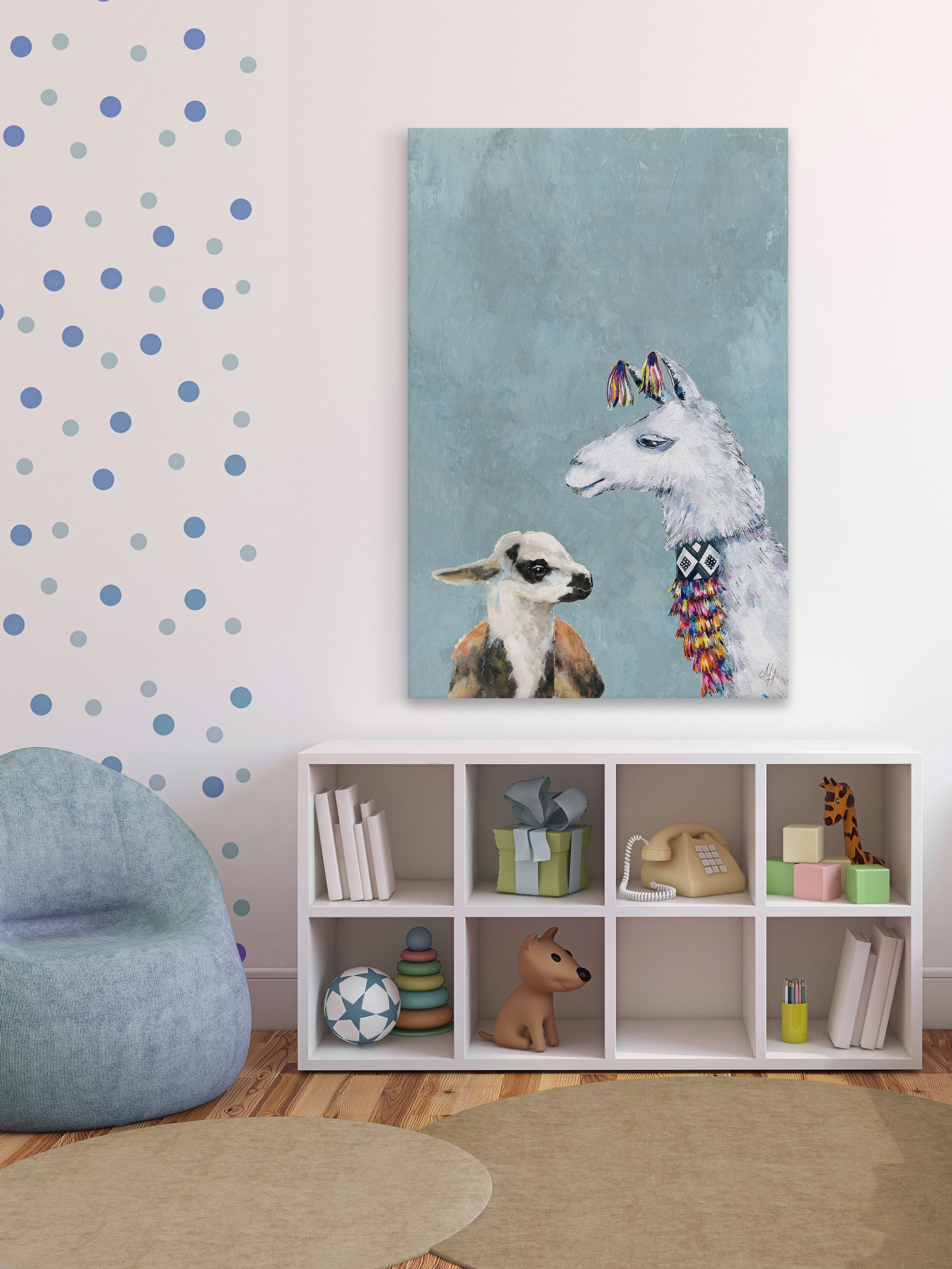 Marmont Hill Fashion Power in Blue II Canvas Wall Art