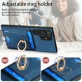 thumbnail image 6 of Dteck for Samsung Galaxy S22 Ultra Case, 2 in 1 Magnetic Wallet with Phone Grip, Compatible with MagSafe, Detachable Premium PU Leather Magnetic Case with Card Slots Ring Holder,Blue, 6 of 9