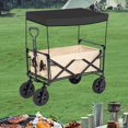 thumbnail image 6 of figatia Awning Canopy for Wagon Attachment Removable with Rods Wagon Sun Shades Cover Cart Handcart Sunshades for Picnic Garden Outdoor, 6 of 8